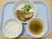 9月4日の給食とおやつ